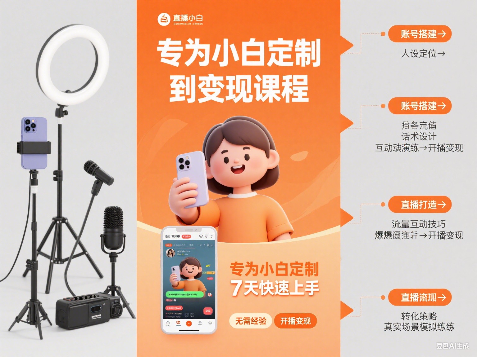 零基础新人直播实操训练营