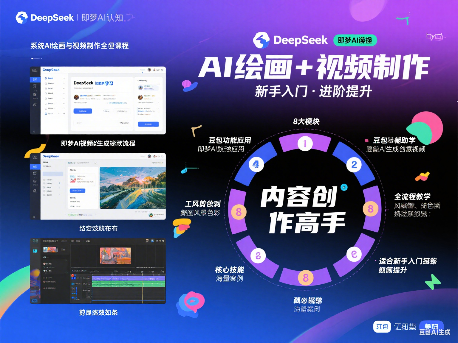 剪映+即梦AI短视频创作实战课