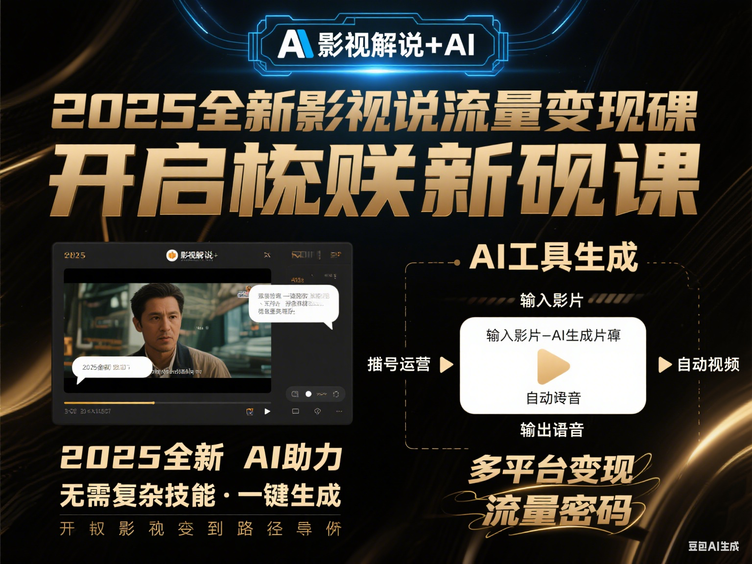 2025全新影视解说流量变现课
