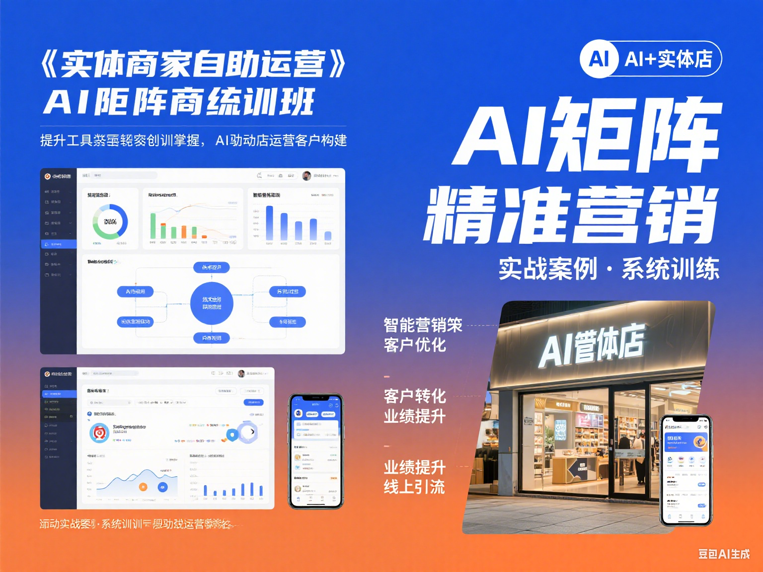 实体商家自运营AI矩阵特训班