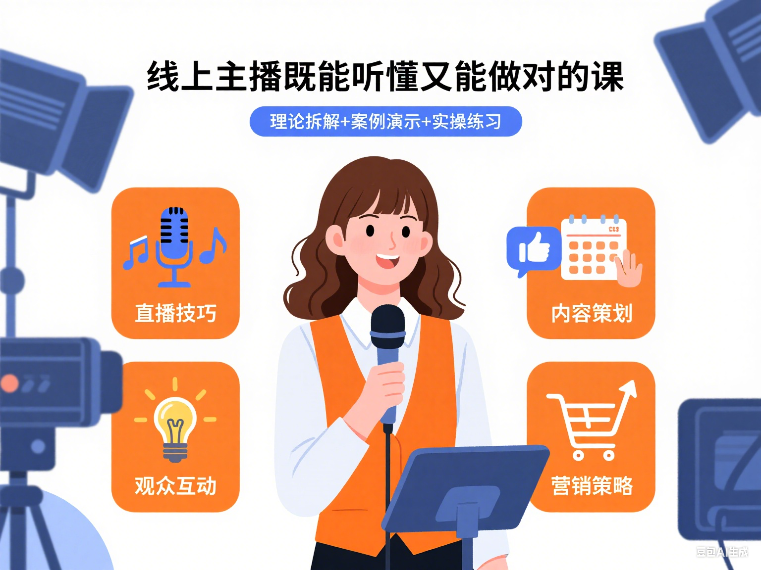 线上主播既能听懂又能做对的课