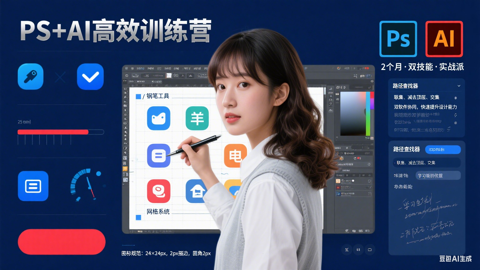 两个月PS+AI设计高效训练营