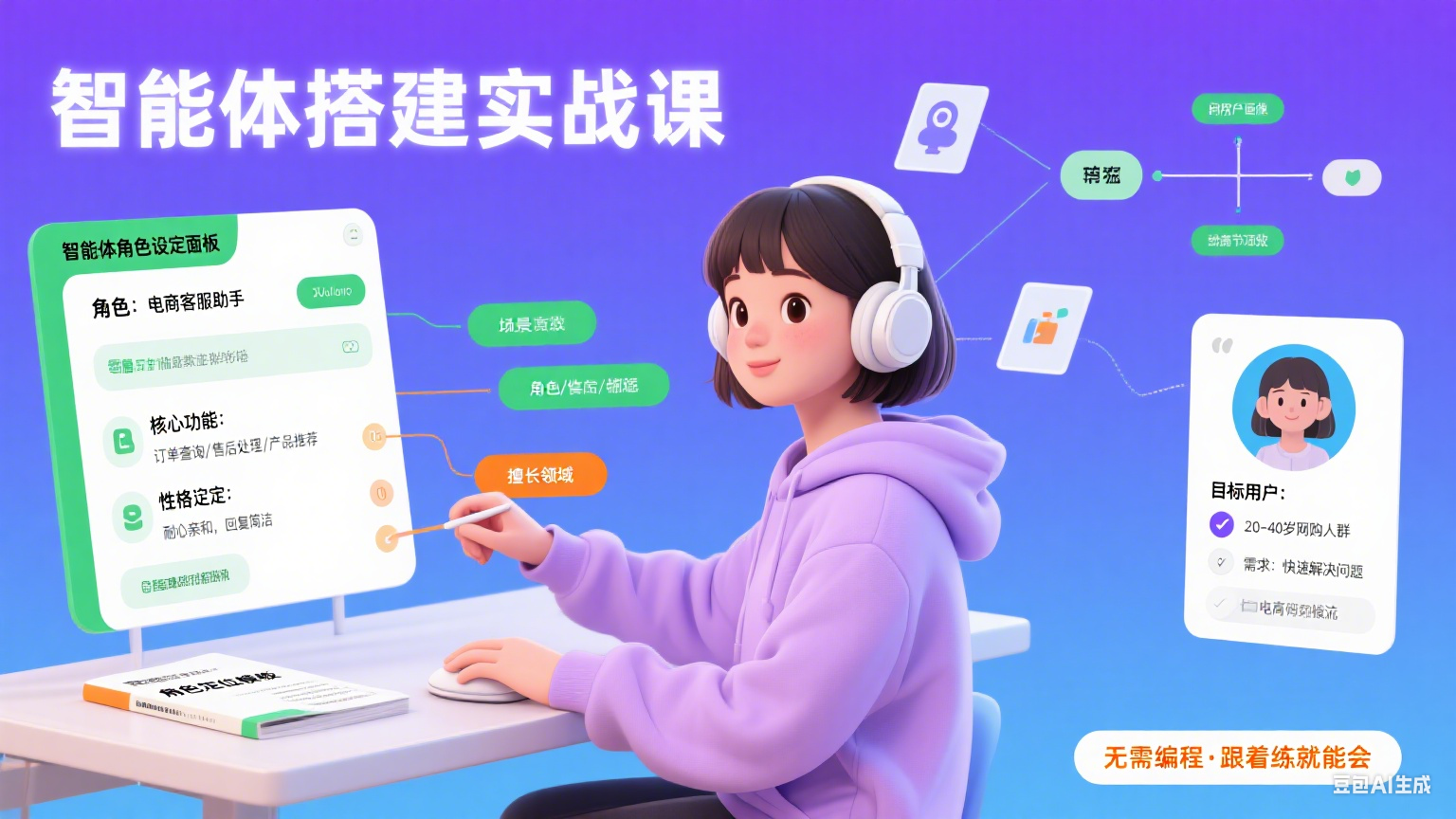 AI数字智能体实战课零基础入门