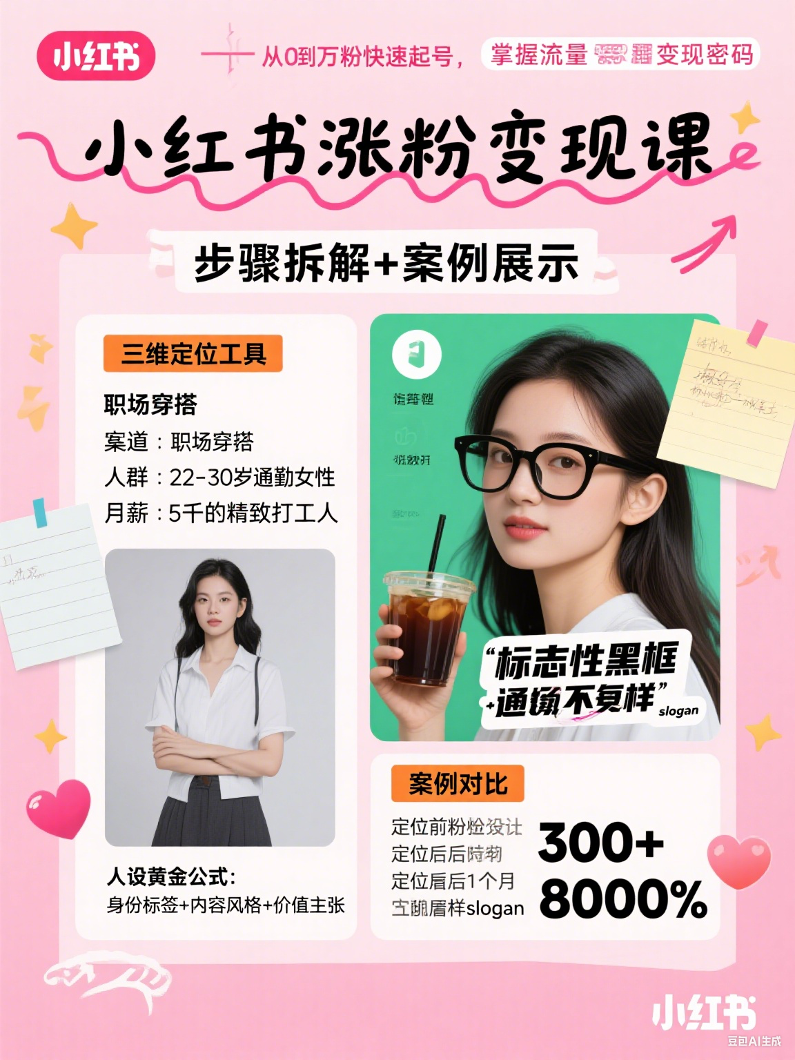 小红书快速度涨粉变现实操课